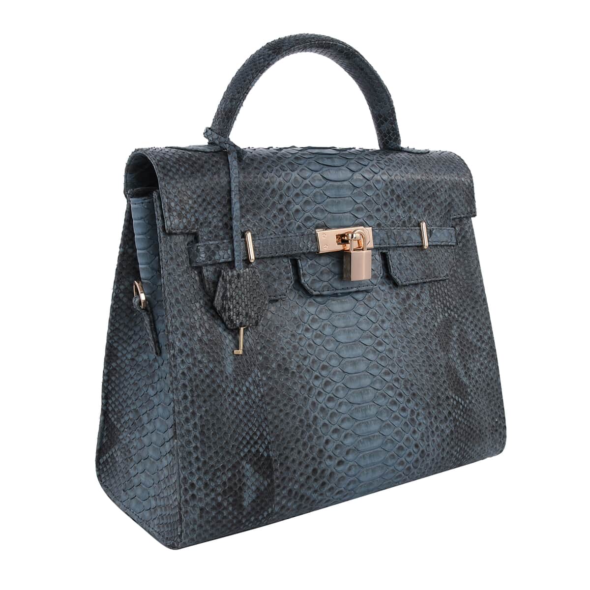 The Pelle Collection Dark Gray 100% Genuine Python Leather Tote Bag for Women, Satchel Purse, Shoulder Handbag, Designer Tote Bag , Shop LC