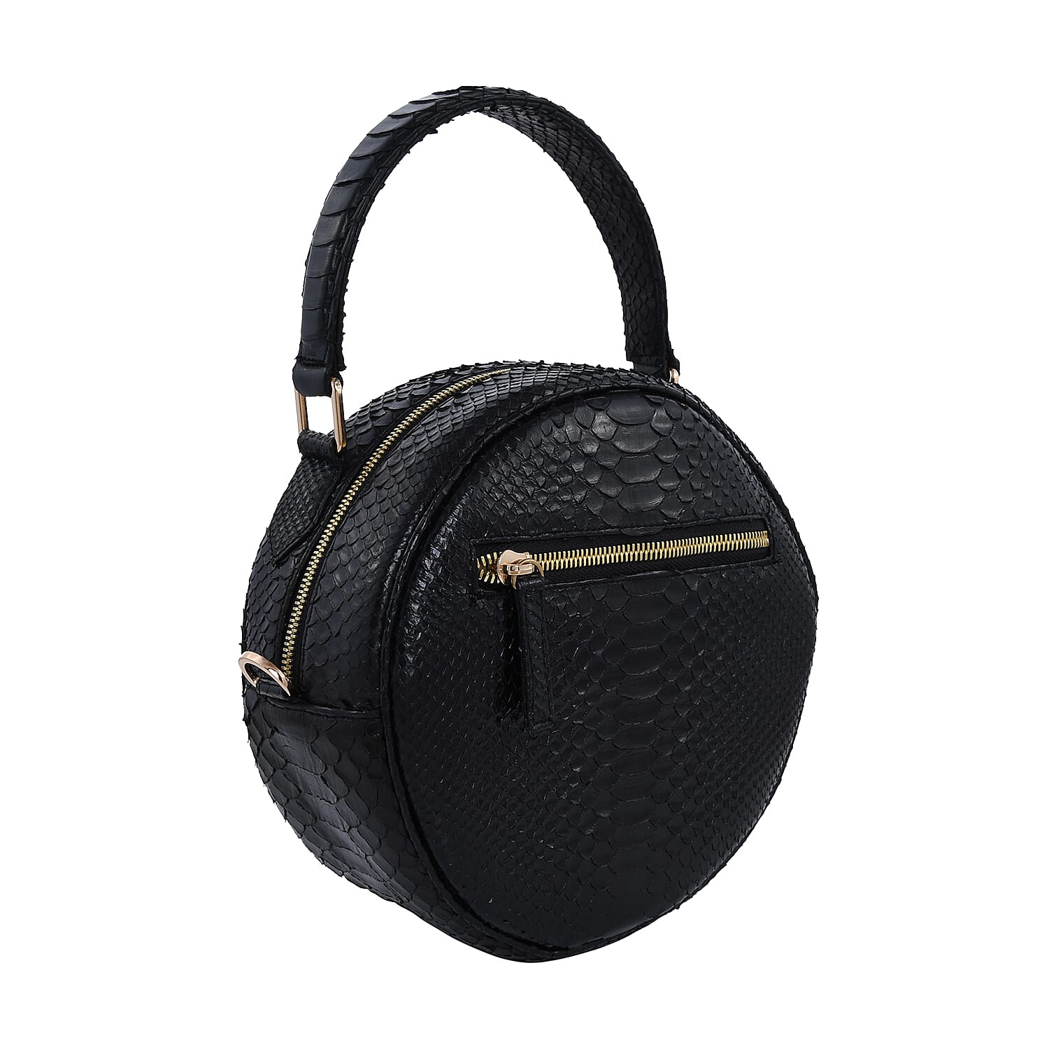 The Grand Pelle Handcrafted Black Genuine Python Leather Crossbody Bag for Women , Shoulder Purse , Crossbody Handbags , Designer Crossbody , Leather Handbags