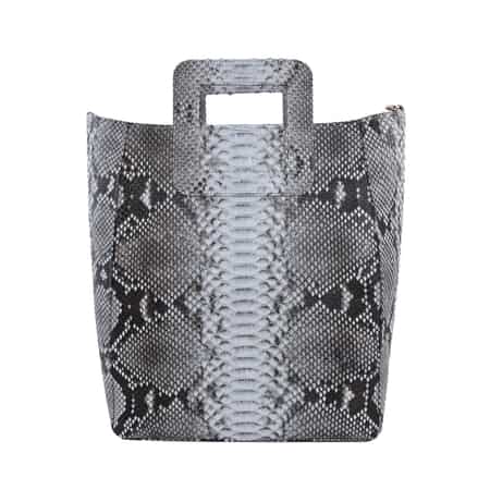 The Grand Pelle Handcrafted 100% Genuine Python Leather Nature Color Tote Bag for Women , Women's Designer Tote Bags , Leather Handbags , Leather Purse image number 5