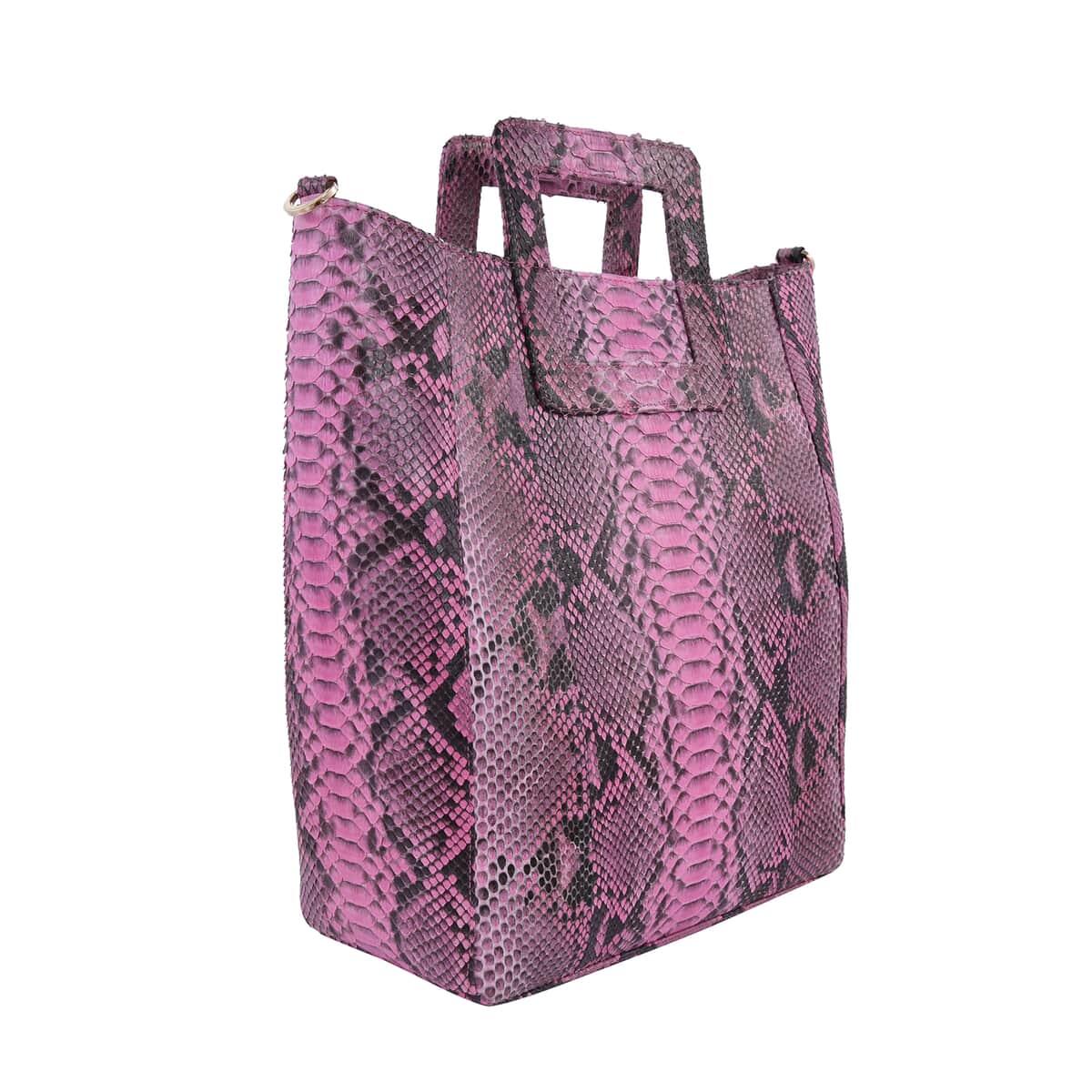 The Pelle Collection Handcrafted 100% Genuine Python Leather Baby Pink Color Tote Bag for Women, Women's Designer Tote Bags, Leather Handbags, Leather Purse image number 3
