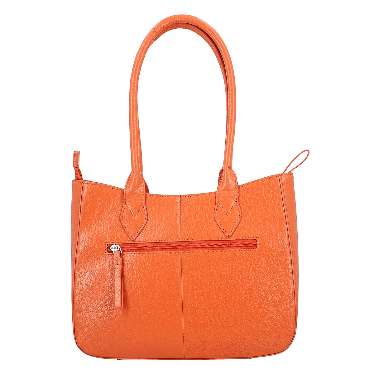 SUKRITI Orange Owl Theme Genuine Leather Applique Shoulder Bag image number 4