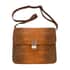 GRAND PELLE Lizard Collection Handmade 100% Genuine Lizard Leather Brown Color Crossbody Bag image number 0