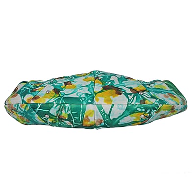 Sukriti Green Tie Dye Hand Painted Genuine Leather Hobo Bag with Strap