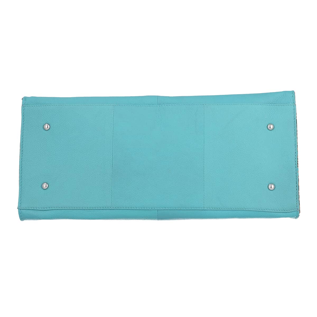 " 100% Genuine Leather Vivid By Sukriti Tote Handbag  Theme :  Graanvi Size Bag: 14.4 L x 9.8 H x 6.5 W inches " image number 5