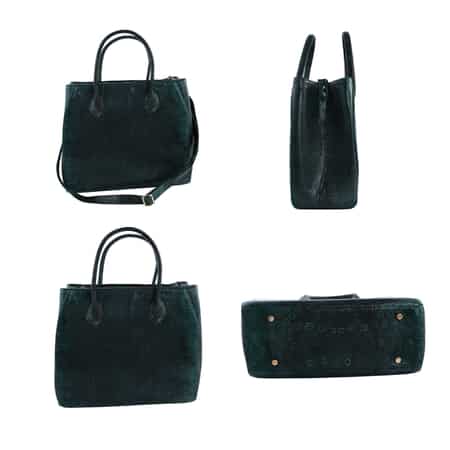 Shop LC The Pelle Lizard Collection Handmade Genuine Lizard Leather Tote  Bag Zipper Adjustable Strap Women Handbag Purse