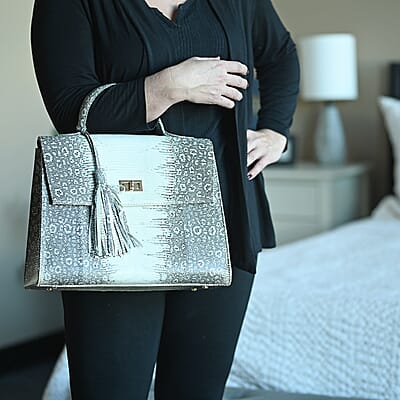 Pelle Lizard Genuine Leather Signature Handmade Tote