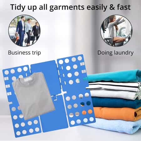 Buy Blue Adjustable Heavy Duty Clothes Folder, Organizer T Shirt