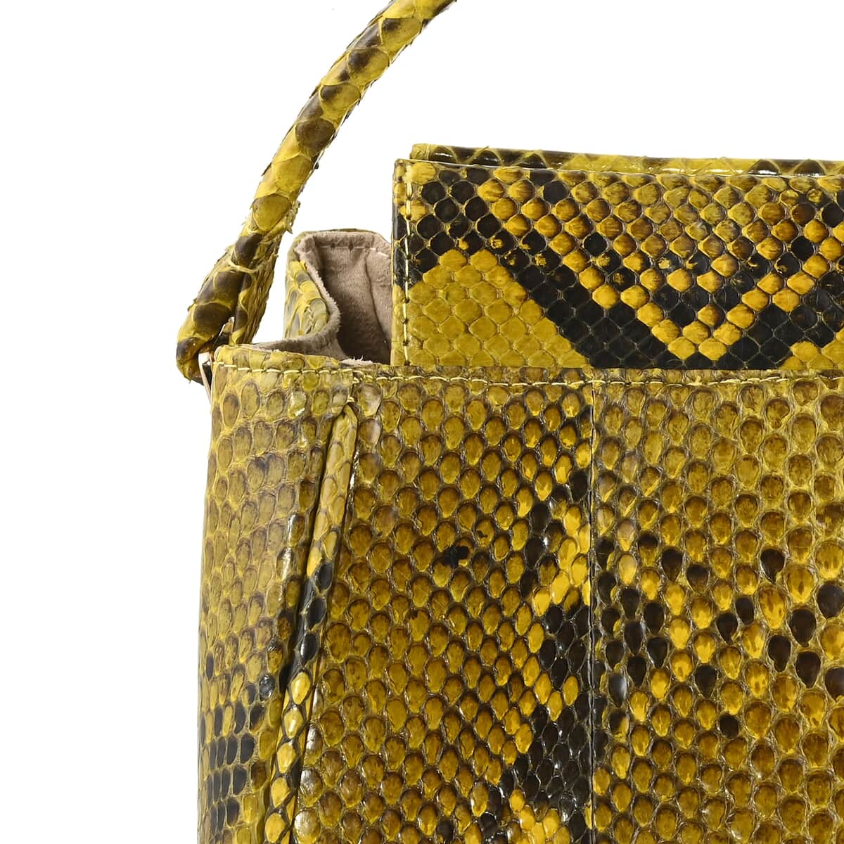  Handmade Python Snakeskin Tote Top Handle Leather