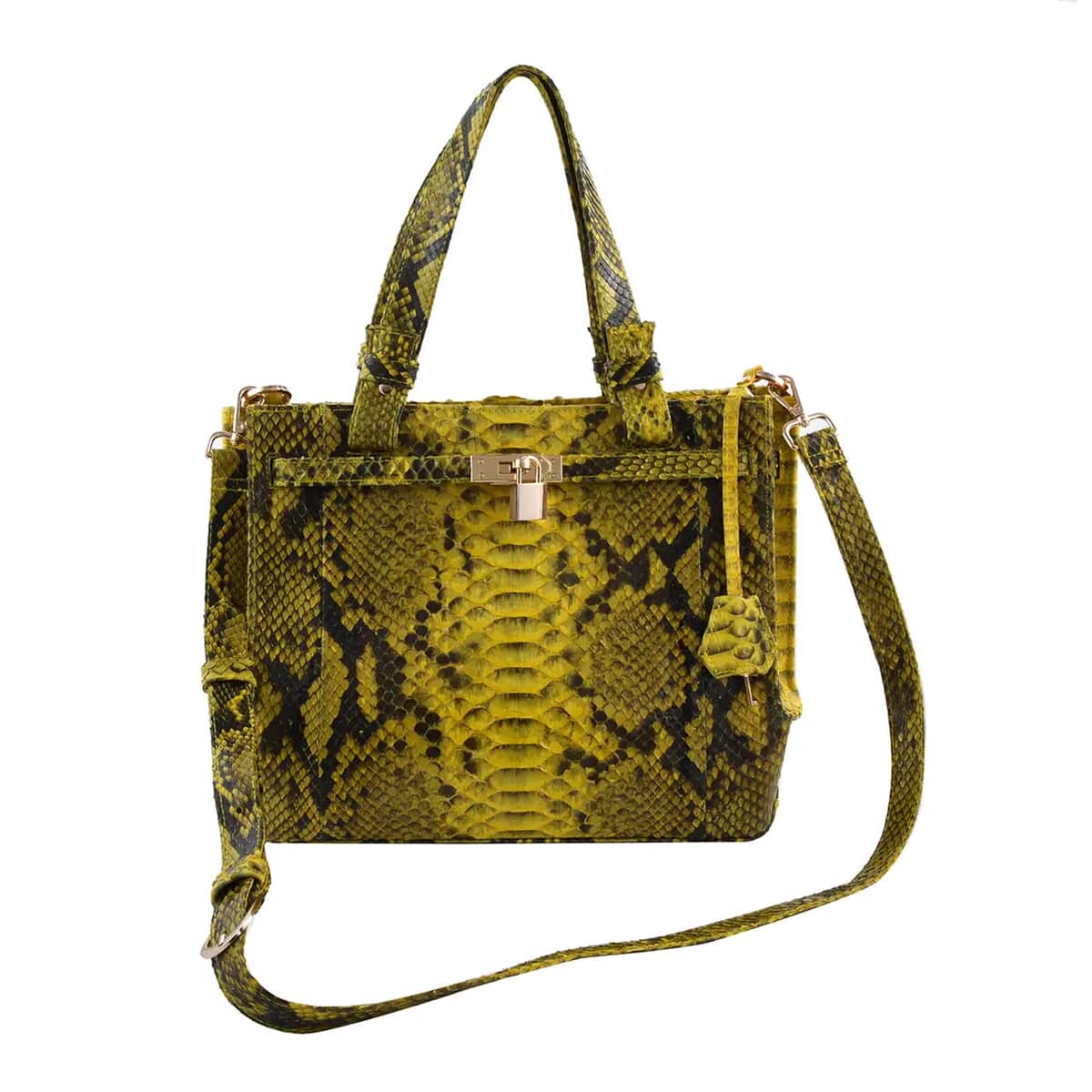 Gold lacquered python luxury bag ⋆ Premier Goldie Handbag