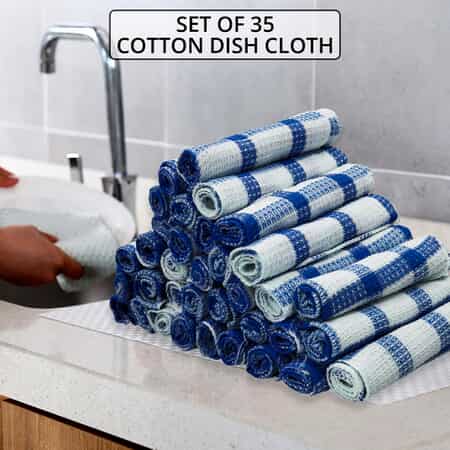 Shop LC 24 Piece Kitchen Towels 12x12 inches 100% Cotton Dish Rags for  Drying Dishes Kitchen Wash Clothes Gifts