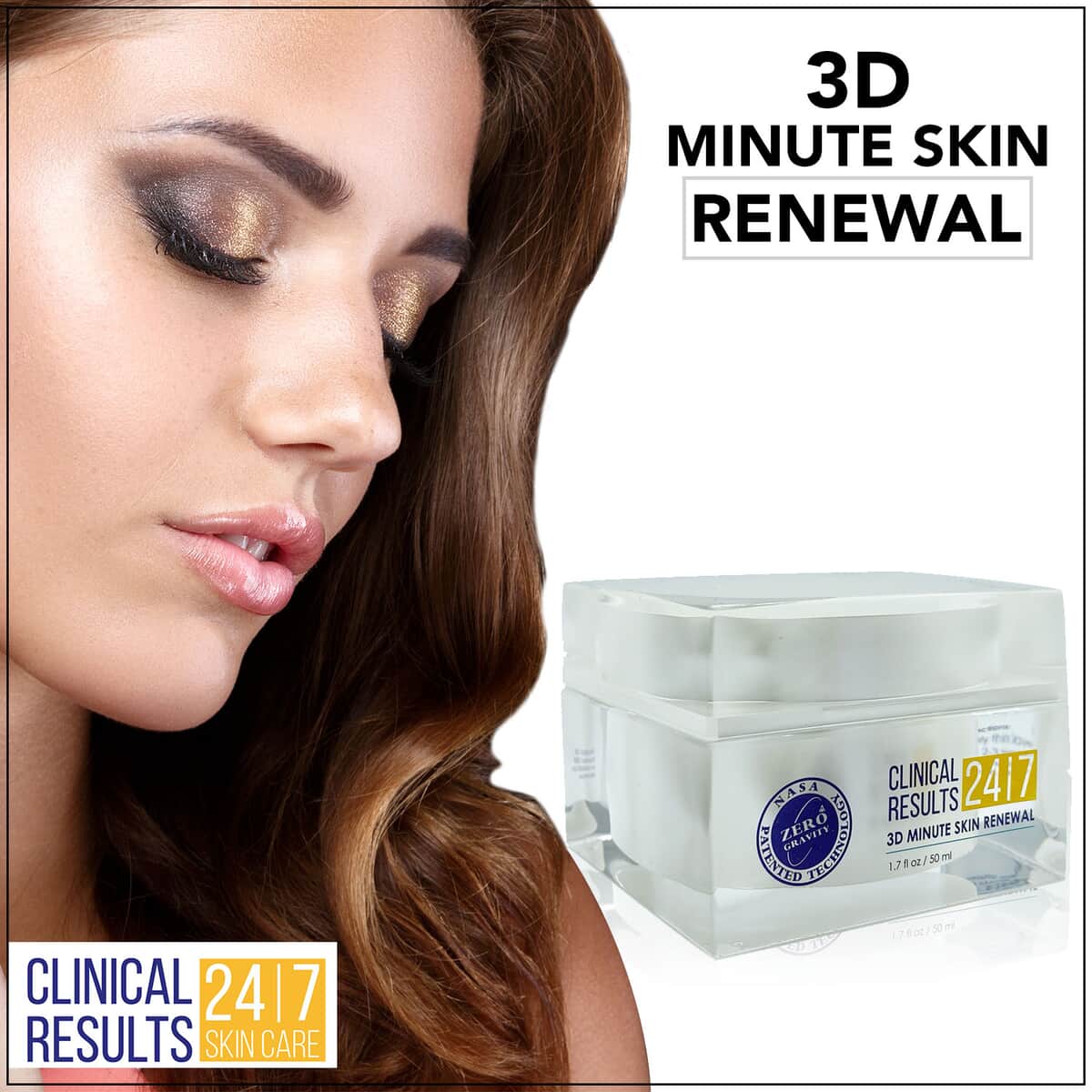 Clinical Results NASA 3D Minute Skin Renewal 1.7 oz (Made In USA) image number 1