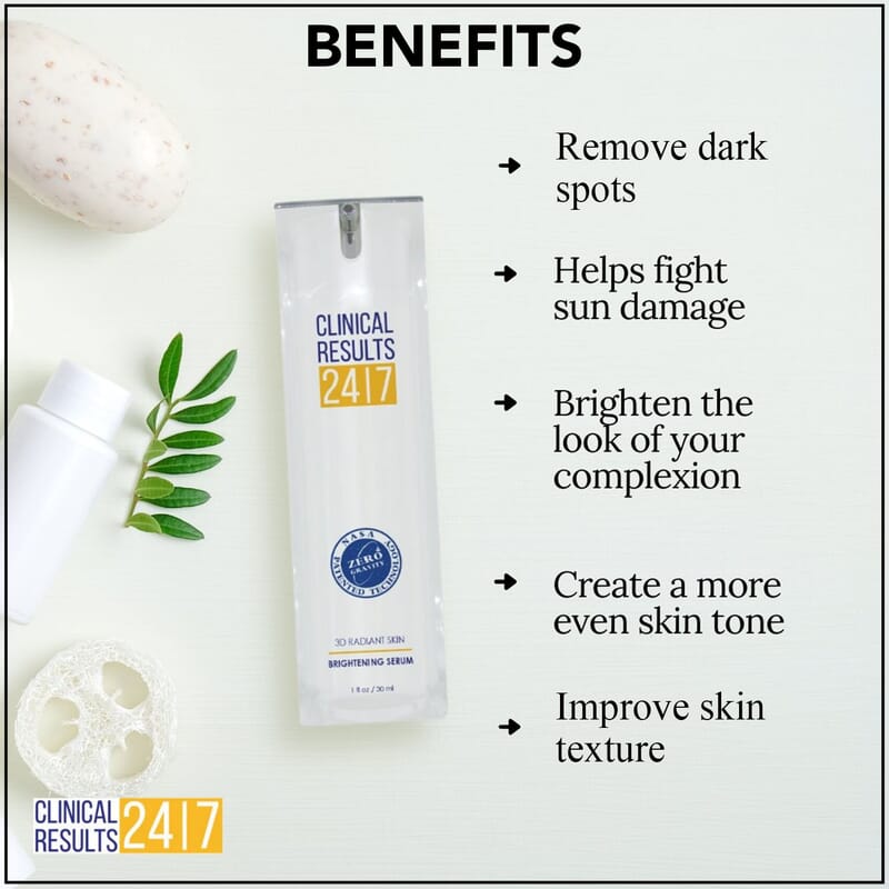 Clinical Results NASA 3D Brightening Serum 1 oz (Made In USA) , Skin Serum , Anti Aging Serum , Best Skin Care Products