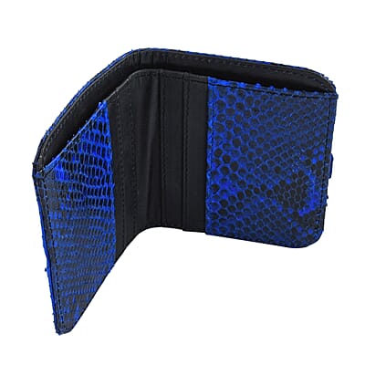 Grand Pelle Python Collection Handmade 100% Genuine Python Leather Blue Color Set of Crossbody Bag with Wallet , Vintage Leather Crossbody Bag , Essential Minimalist Utility Crossbody Bag , Unique Women's Wallet