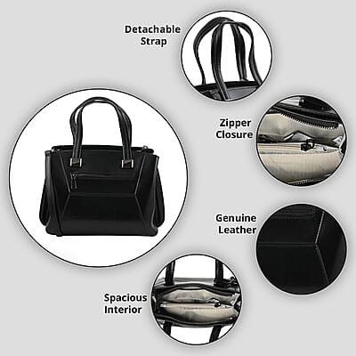 Hong Kong Closeout Collection Black Genuine Leather Crossbody Bag for Women with Woven & Leather Strap , Shoulder Purse , Crossbody Handbags , Designer Crossbody , Leather Handbags