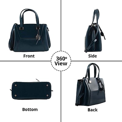 Hong Kong Closeout Collection Blue Genuine Leather Crossbody Bag for Women with Woven & Leather Strap , Shoulder Purse , Crossbody Handbags , Designer Crossbody , Leather Handbags