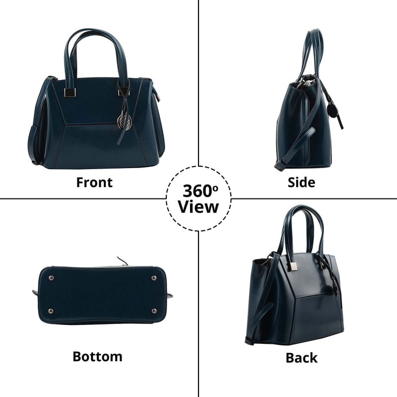 Hong Kong Closeout Collection Blue Genuine Leather Crossbody Bag for Women with Woven & Leather Strap , Shoulder Purse , Crossbody Handbags , Designer Crossbody , Leather Handbags