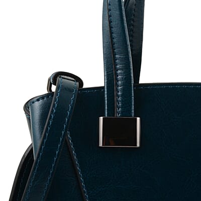 Hong Kong Closeout Collection Blue Genuine Leather Crossbody Bag for Women with Woven & Leather Strap , Shoulder Purse , Crossbody Handbags , Designer Crossbody , Leather Handbags
