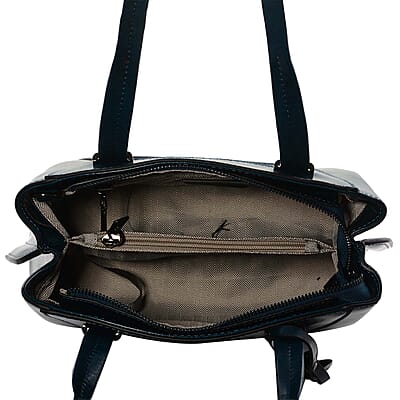 Hong Kong Closeout Collection Blue Genuine Leather Crossbody Bag for Women with Woven & Leather Strap , Shoulder Purse , Crossbody Handbags , Designer Crossbody , Leather Handbags