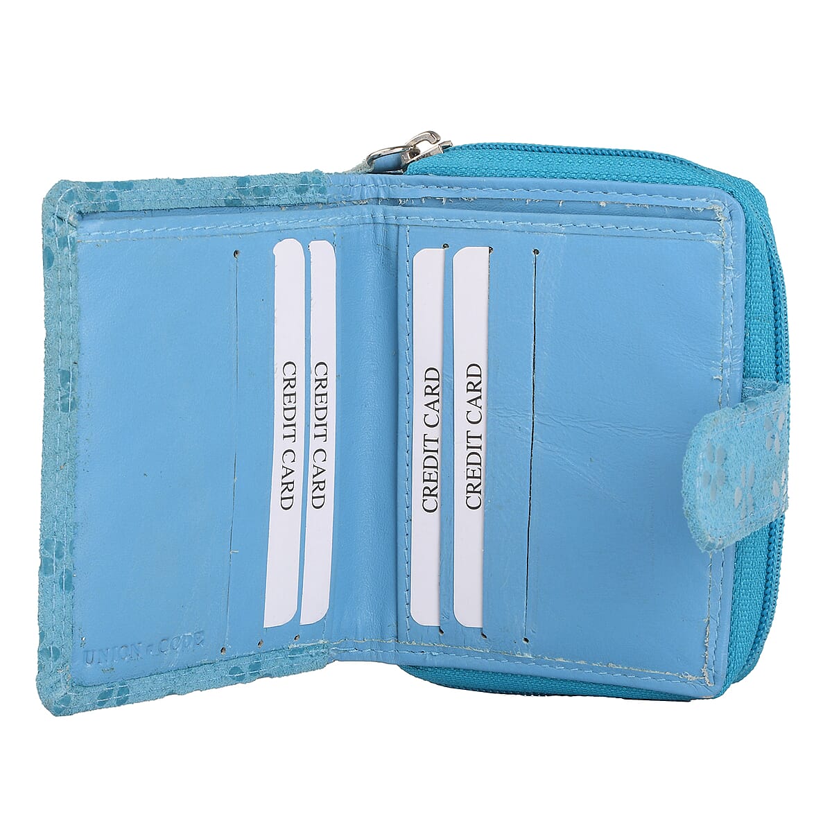 UNION CODE Black Genuine Leather Wallet (4.33"x0.78"x3.54") image number 5