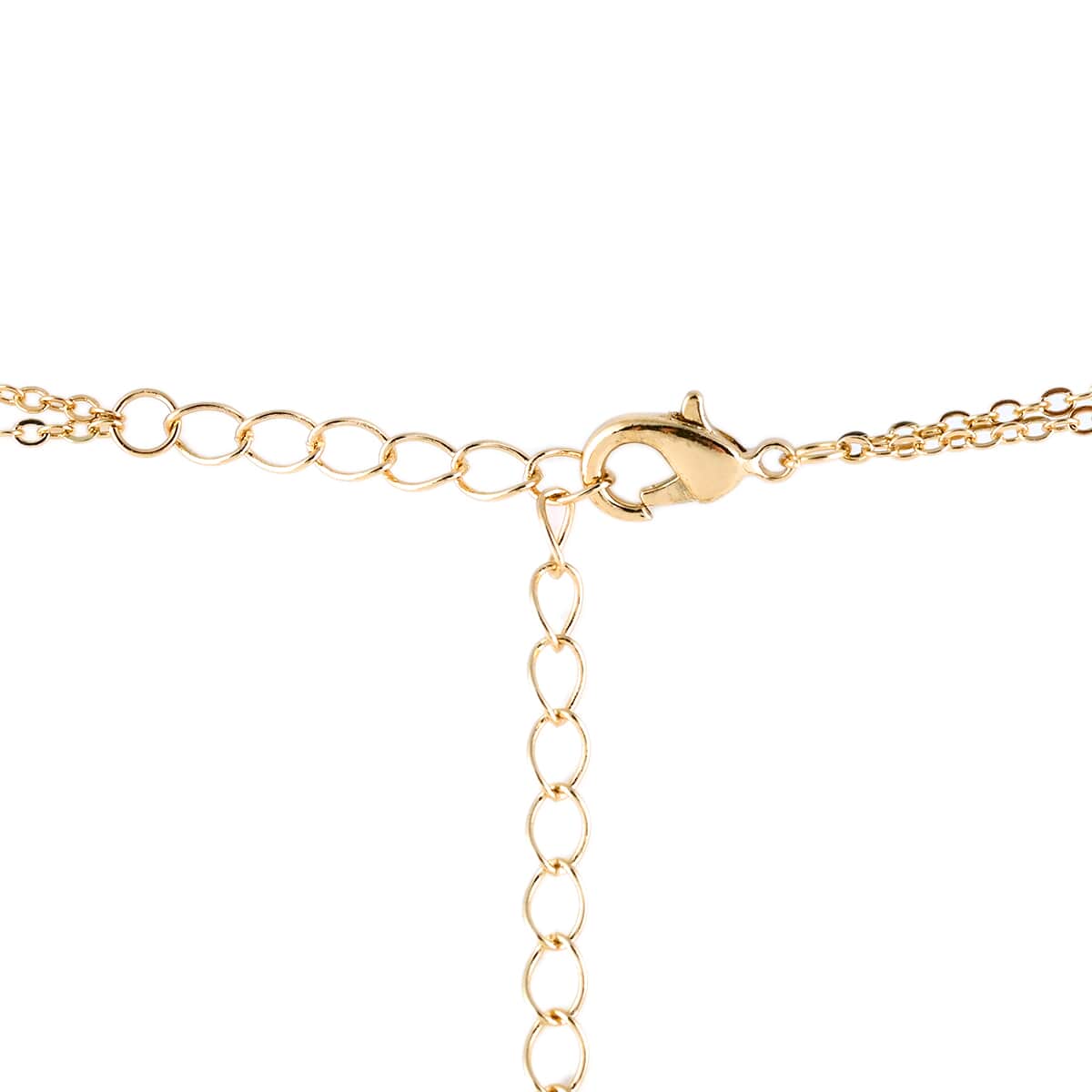 Andante Multi Layer Lariat Necklace 33 Inches in Goldtone image number 2