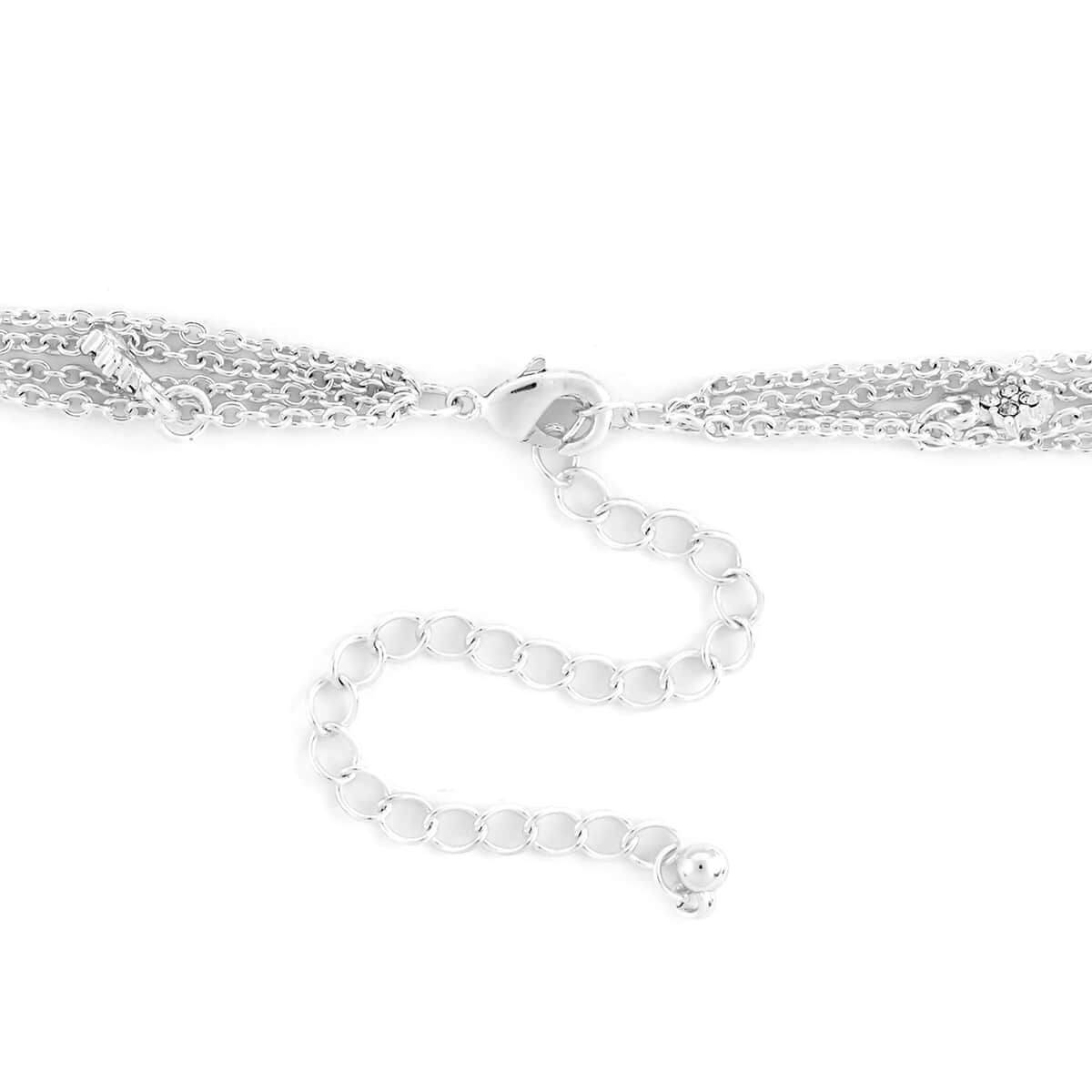 Andante Silvertone Shining Star Necklace (18 Inches) image number 2