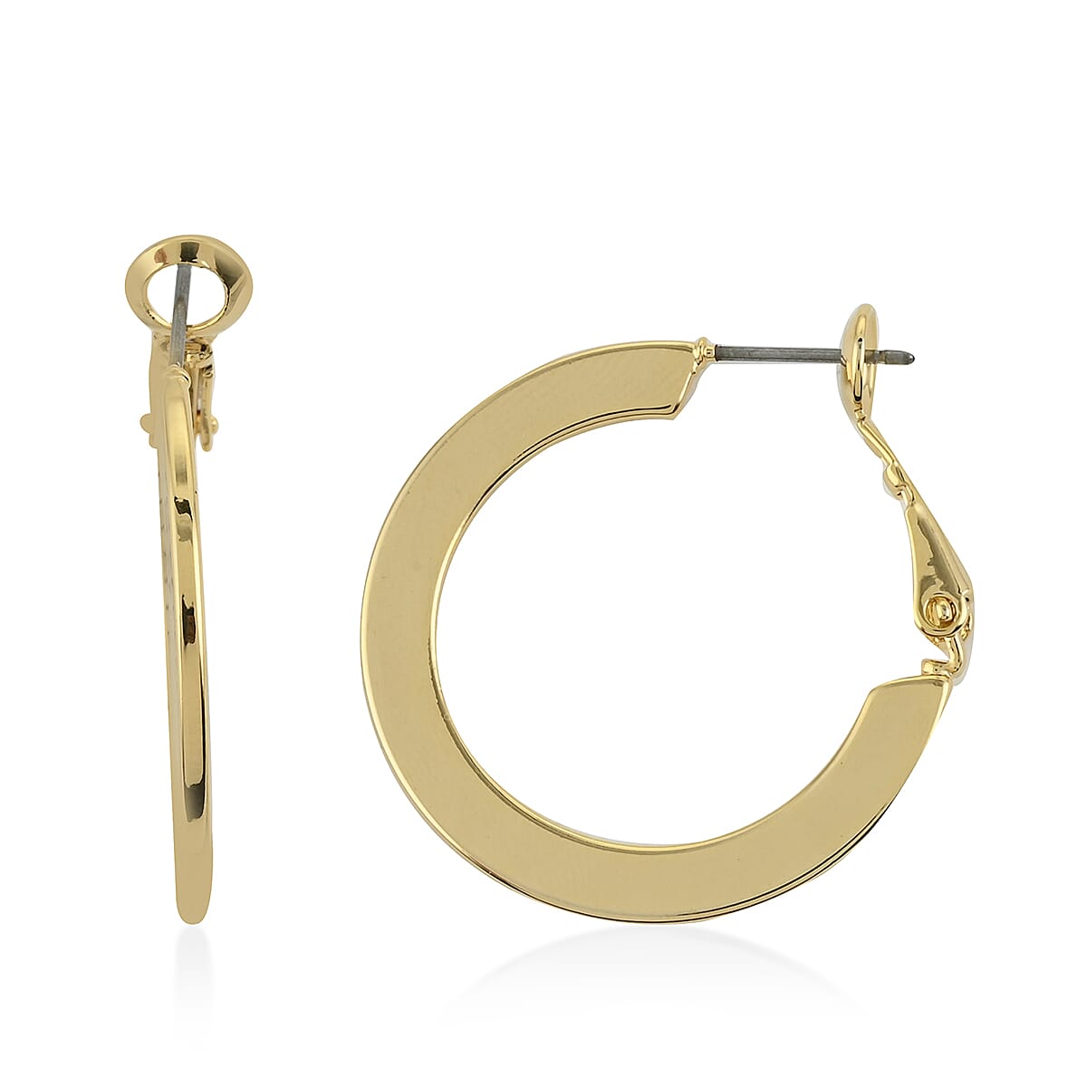 Andante Goldtone Hoop Earrings image number 3