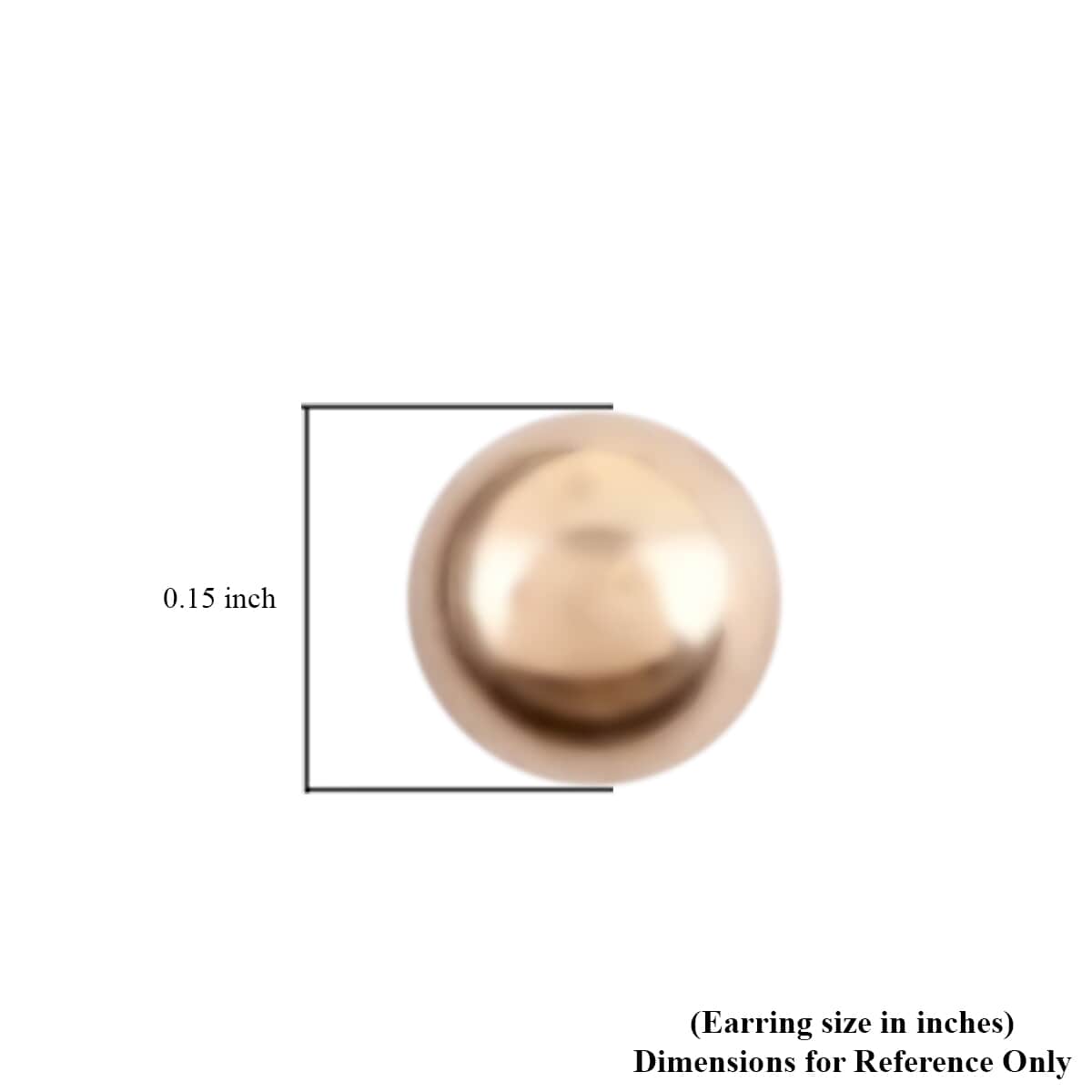 10K Yellow Gold 3mm Ball Stud Earrings image number 3