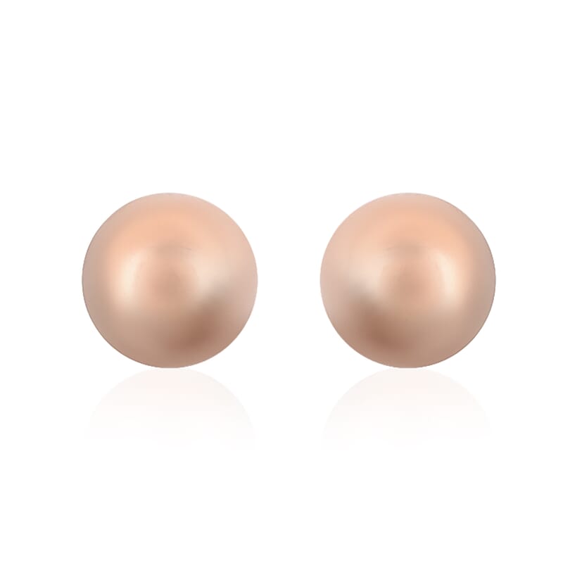 10K Rose Gold 5mm Stud Earrings