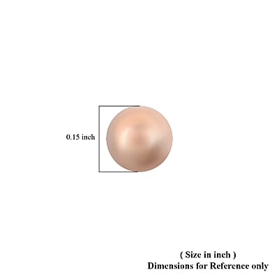 10K Rose Gold 5mm Stud Earrings