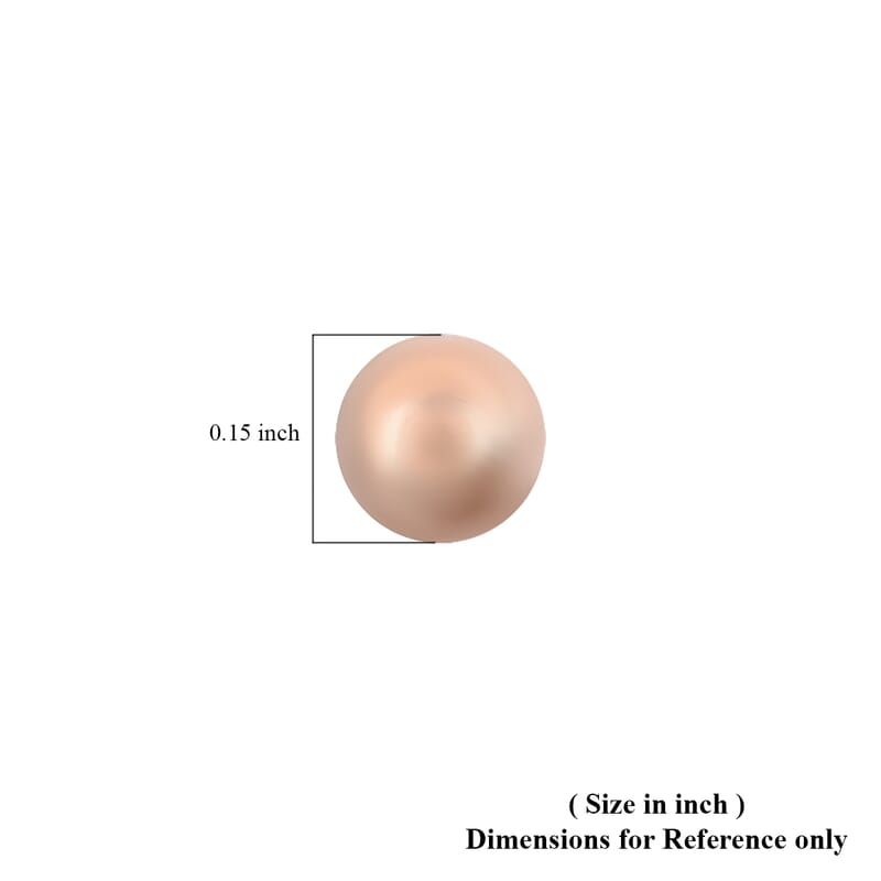 10K Rose Gold 5mm Stud Earrings