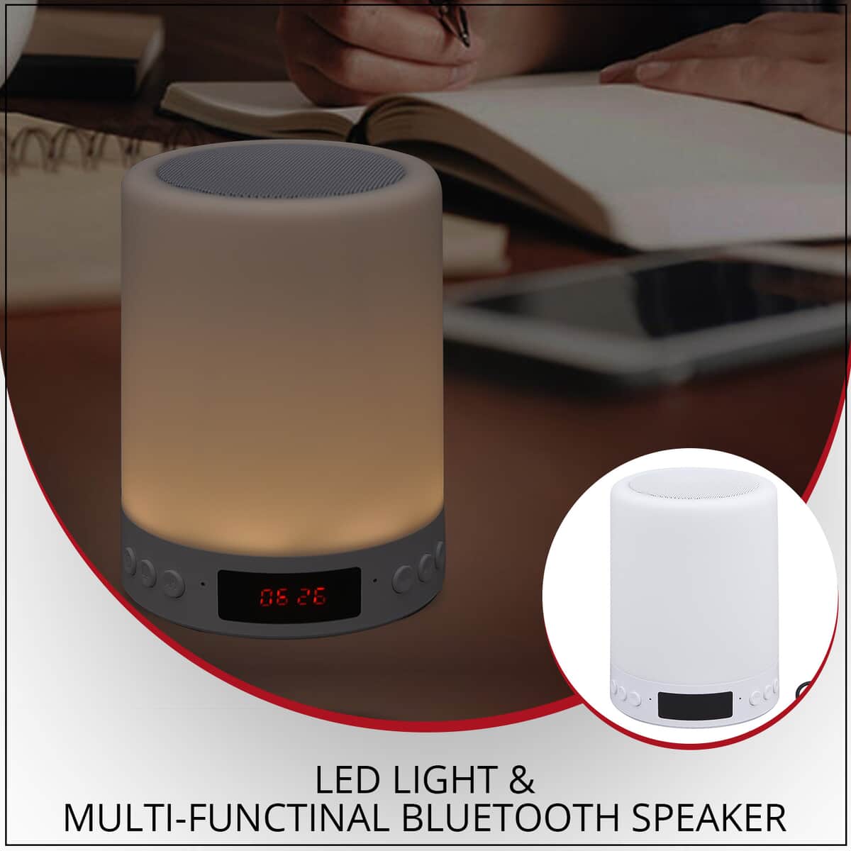 White Noise Multi-functional LED Light Bluetooth Speaker image number 1