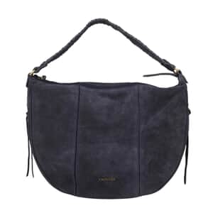 Union Code Navy 100% Genuine Leather Hobo Bag, Woven Leather Hobo Beach Bag, Hobo Messenger Bag, Minimalist Vintage Hobo Bag