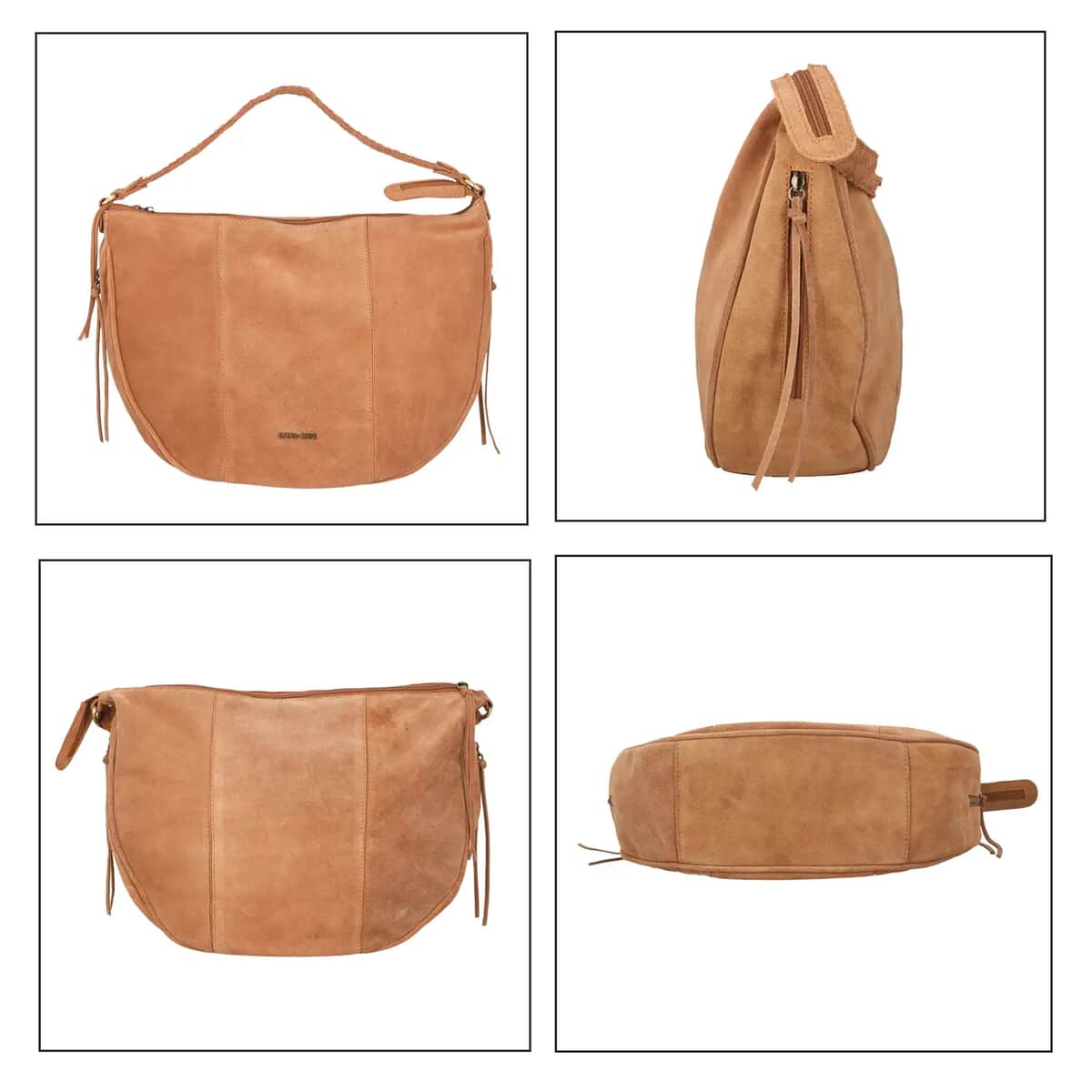 Union Code Tan 100% Genuine Leather Hobo Bag, Woven Leather Hobo Beach Bag, Hobo Messenger Bag, Minimalist Vintage Hobo Bag image number 5