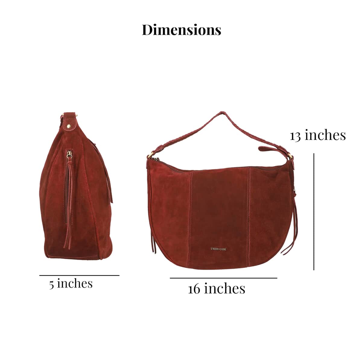 Union Code Wine 100% Genuine Leather Hobo Bag, Woven Leather Hobo Beach Bag, Hobo Messenger Bag, Minimalist Vintage Hobo Bag image number 4
