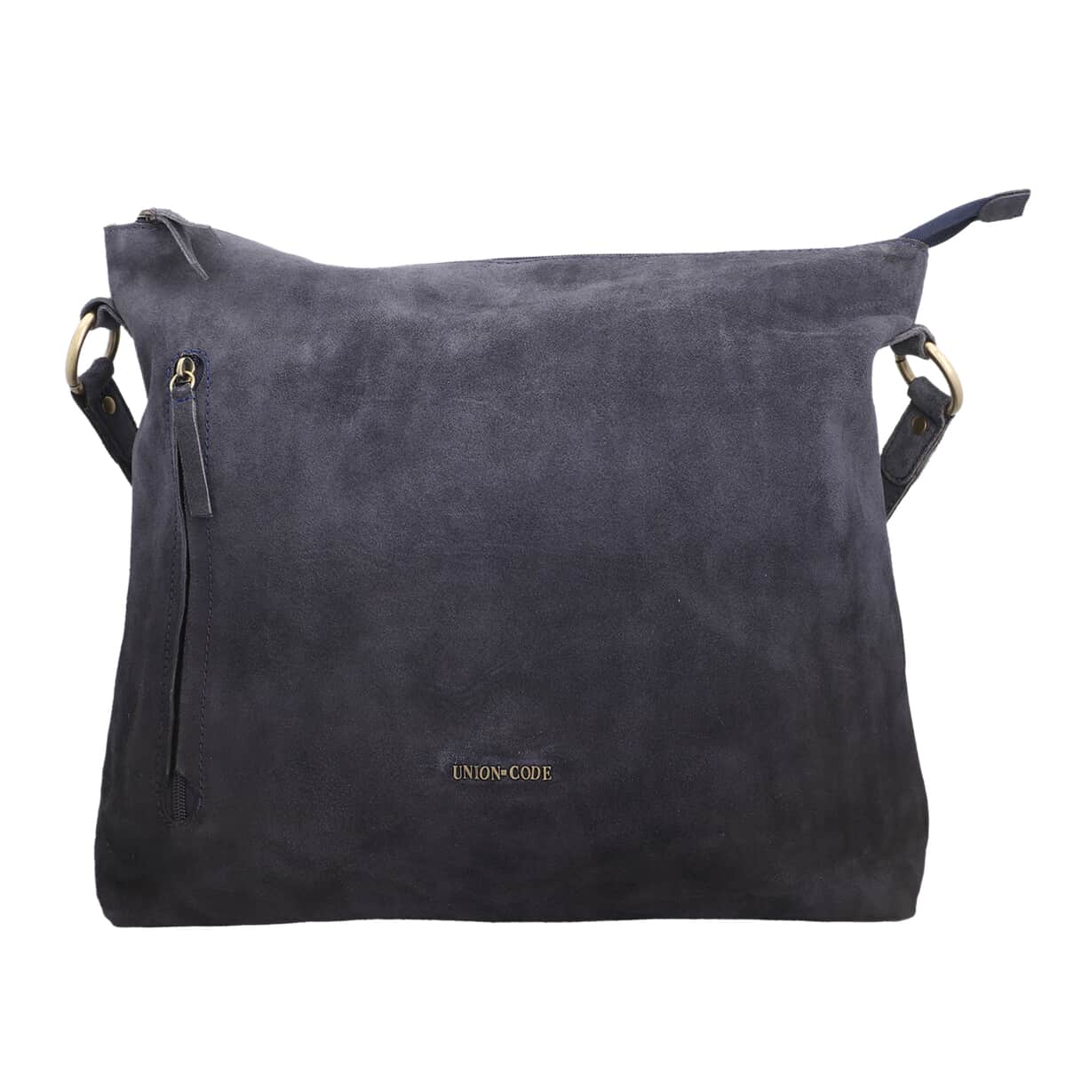 Black 100% Genuine Leather Hobo Bag (15.5"x12"x4") image number 0