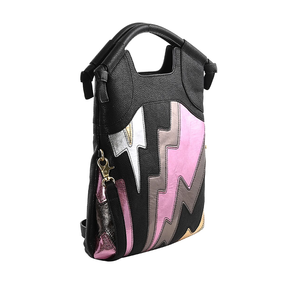 Foley & Corinna Black Vegan Leather FC Lady Tote Bag image number 1