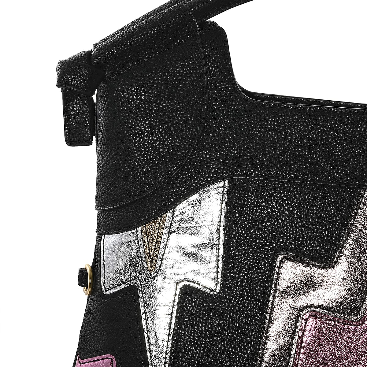 Foley & Corinna Black Vegan Leather FC Lady Tote Bag image number 5