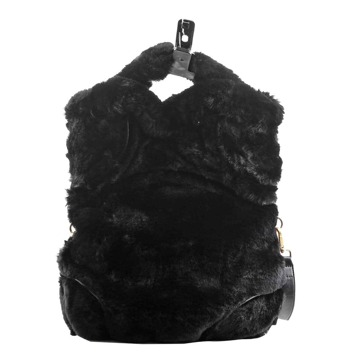 Foley & Corinna Black Hygge Tower Faux Fur FC Lady 2-Ways Use Bag image number 0