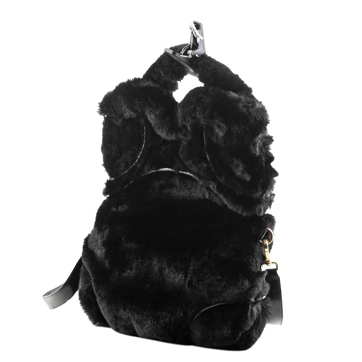 Foley & Corinna Black Hygge Tower Faux Fur FC Lady 2-Ways Use Bag image number 2