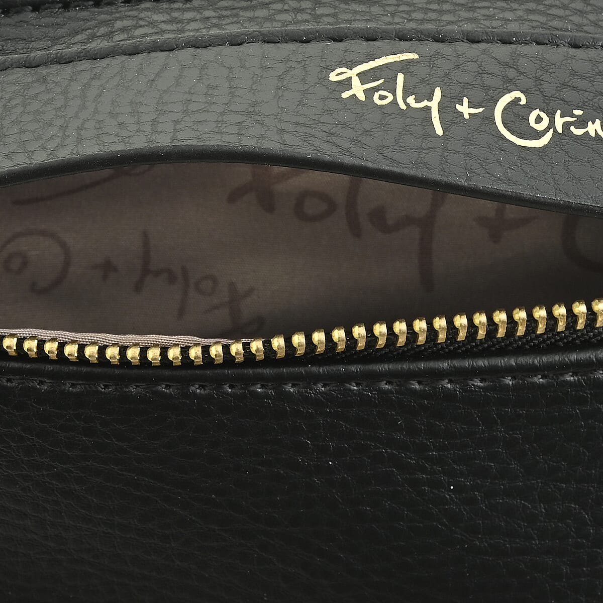 Foley & Corinna Black Vegan Leather Pelli Crossbody Bag image number 3