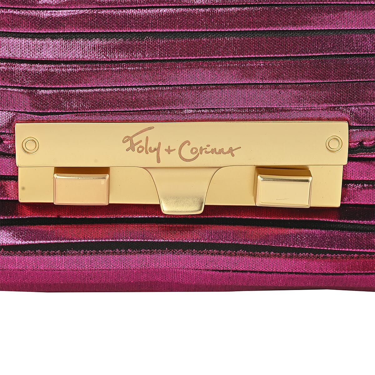 Foley & Corinna Pink Vegan Leather Disco Crossbody Bag image number 3