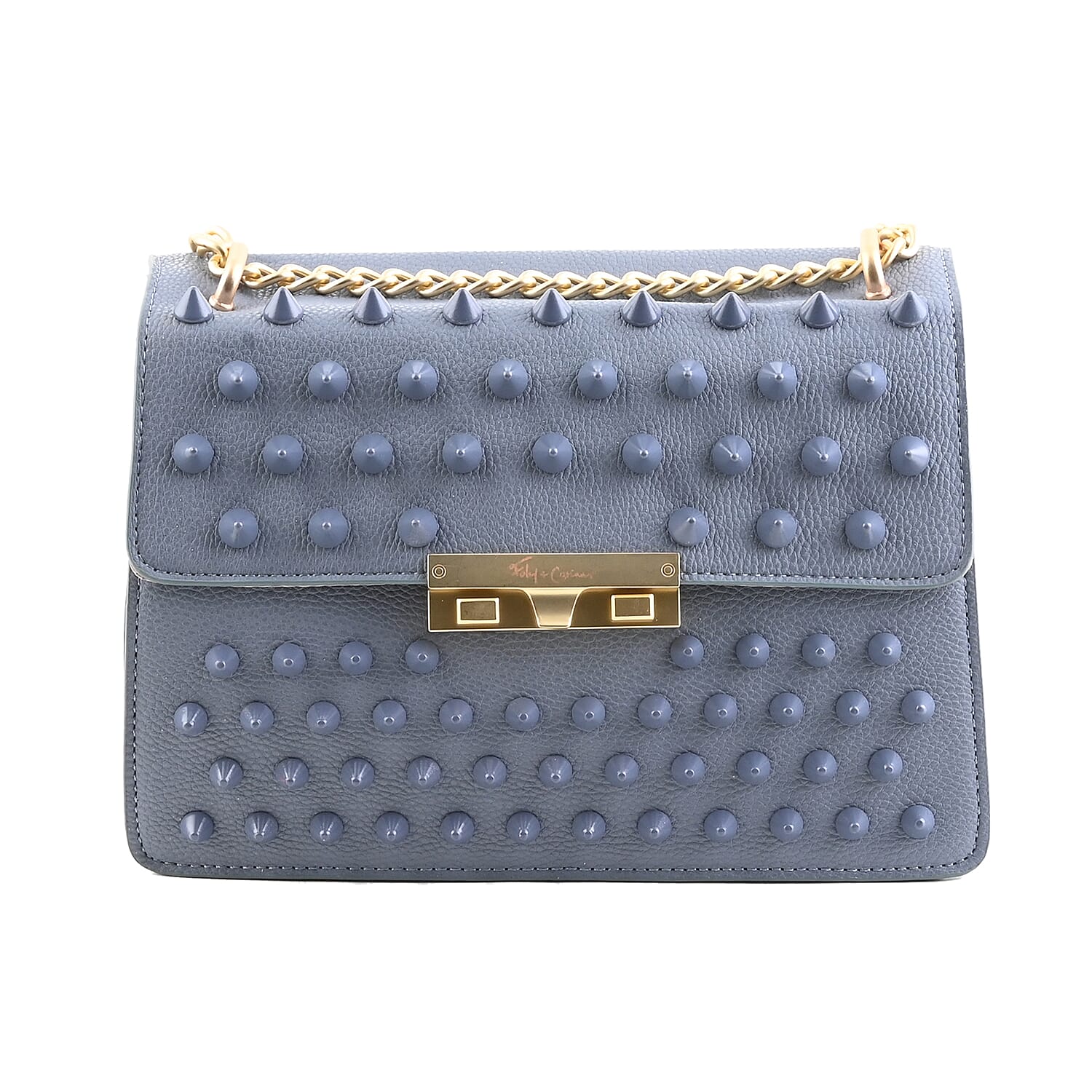 Foley & Corinna Blue Vegan Leather Slumber Nights Crossbody Bag