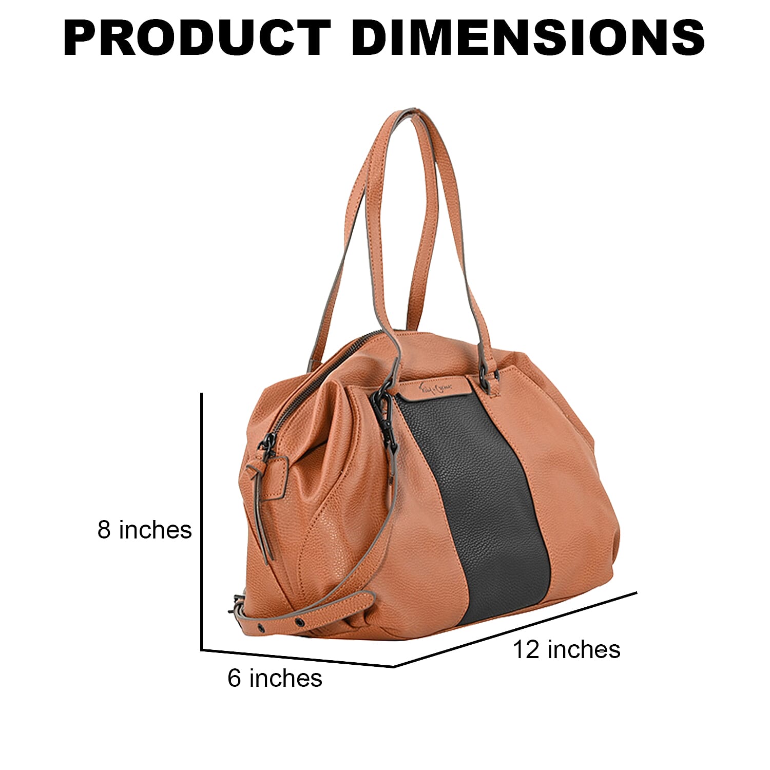 Foley & Corinna Cognac Vegan Leather Hygge Tower Satchel Bag