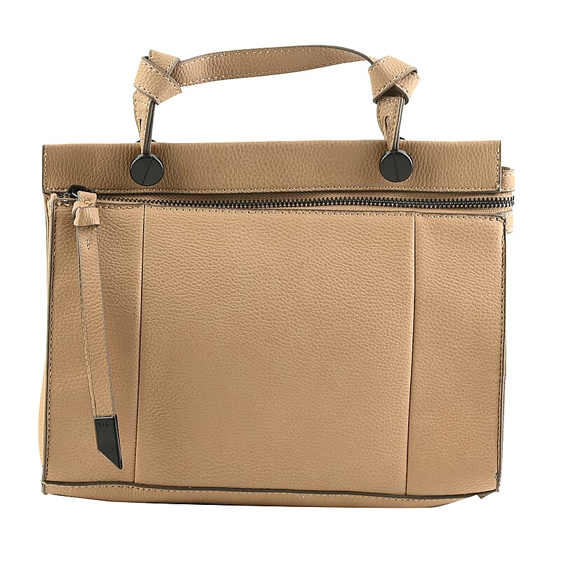 Foley & Corinna Tan Vegan Leather Dione Small Satchel Bag