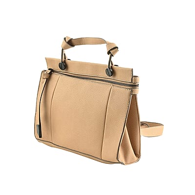 Foley & Corinna Tan Vegan Leather Dione Small Satchel Bag