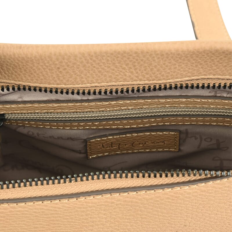 Foley & Corinna Tan Vegan Leather Dione Small Satchel Bag