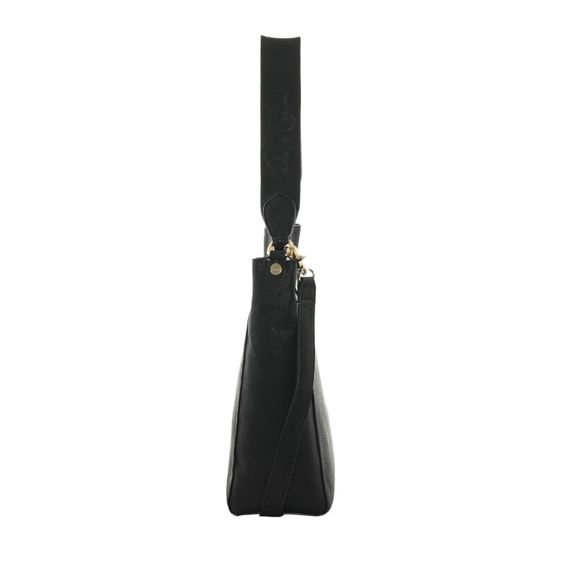 Foley & Corinna Black Faux Leather City Blooms Tote Bag