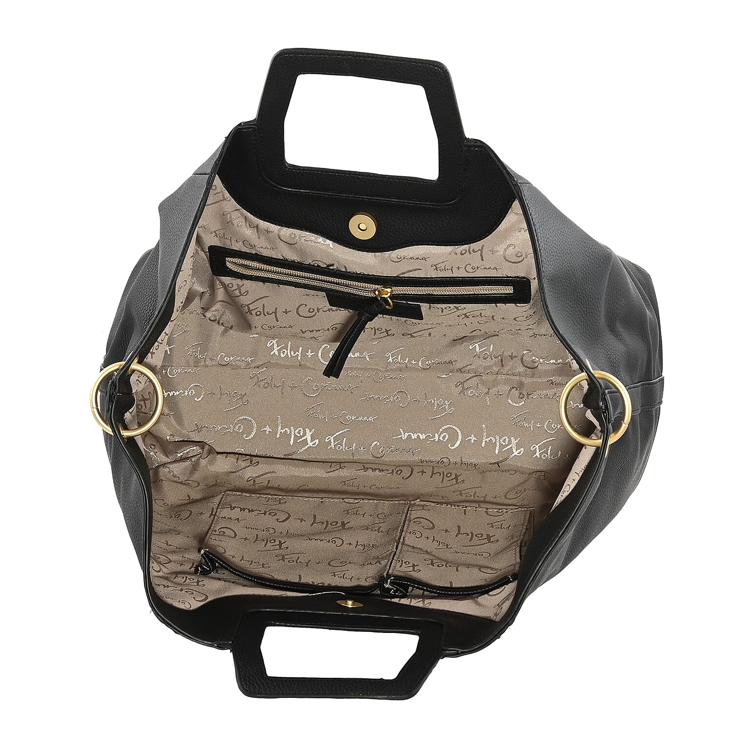 Foley & Corinna Multi Color Vegan Leather Tate Foldover Tote Bag