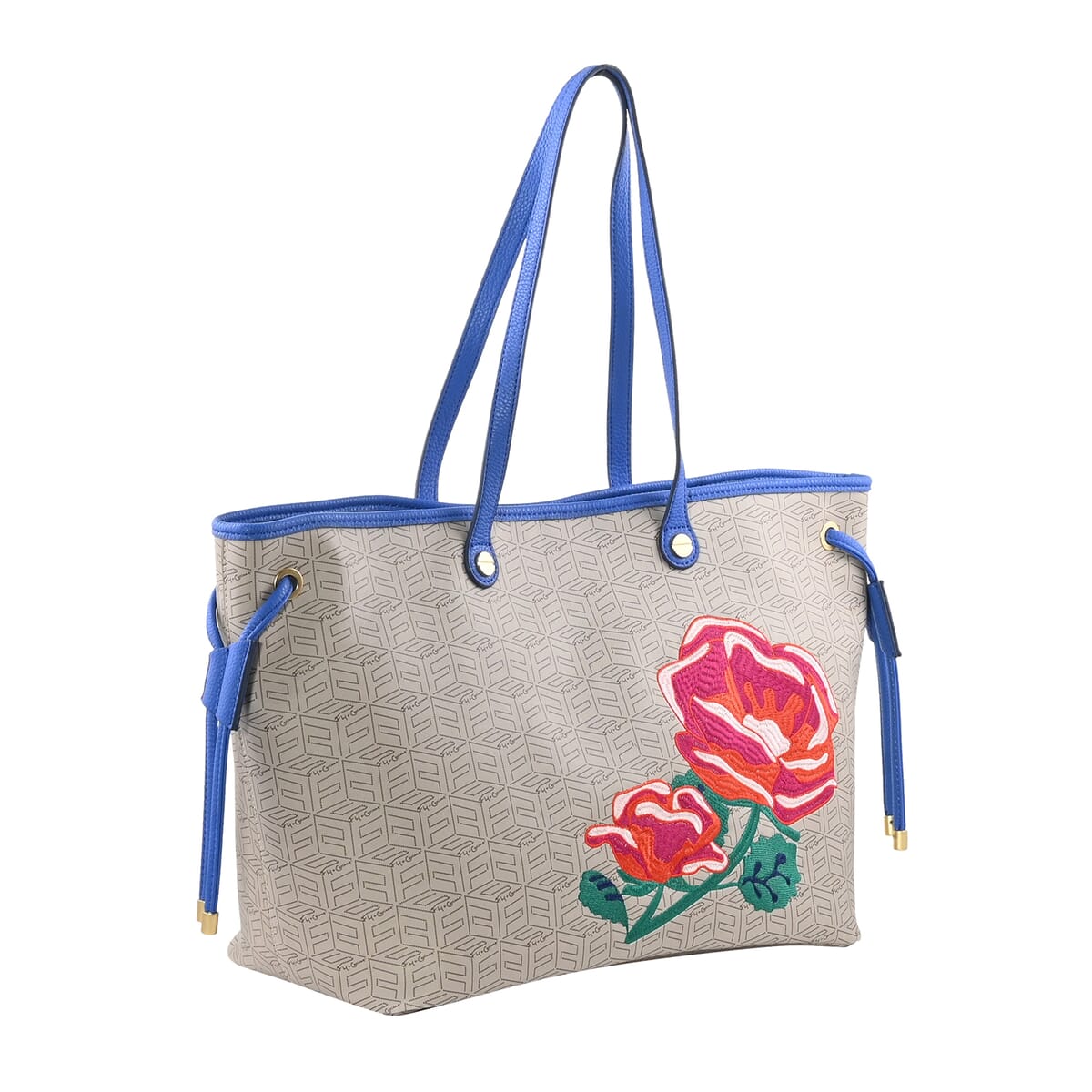 Foley & Corinna Blue Vegan Leather Splash Tote Bag image number 2