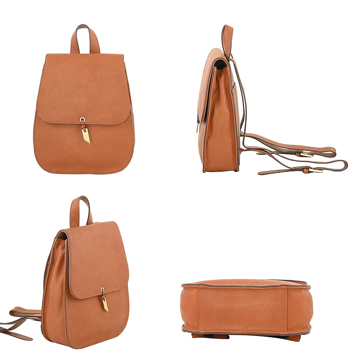 Foley & Corinna Cognac Vegan Leather Lola Backpack image number 1